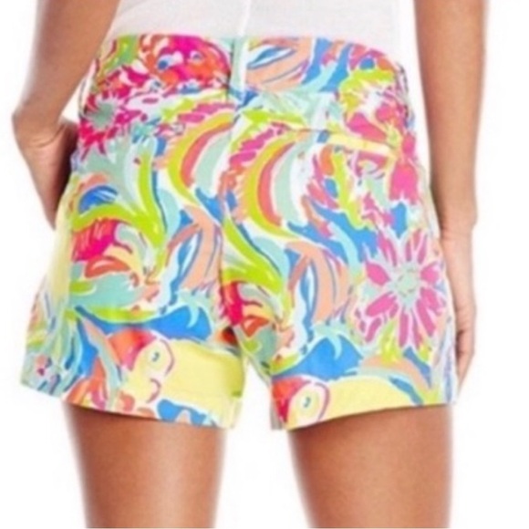 Lilly Pulitzer size 0 The Callahan‎ shorts 100% cotton Casa Banana resort - Picture 2 of 11